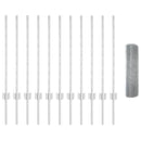 vidaXL Kerítés és Oszlop Ezüst 0,8 x 25 m Acél