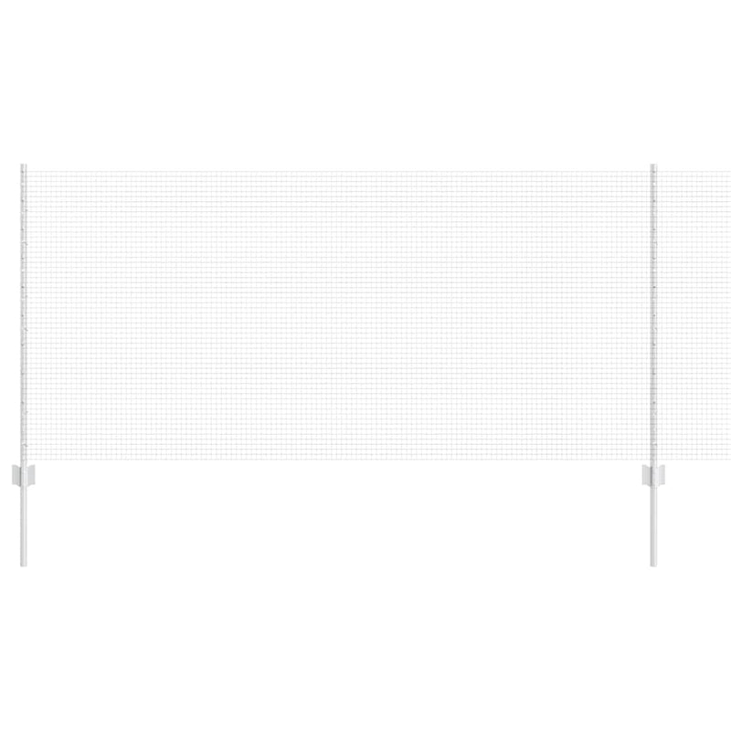 vidaXL Kerítés és Oszlop Ezüst 1 x 25 m Acél