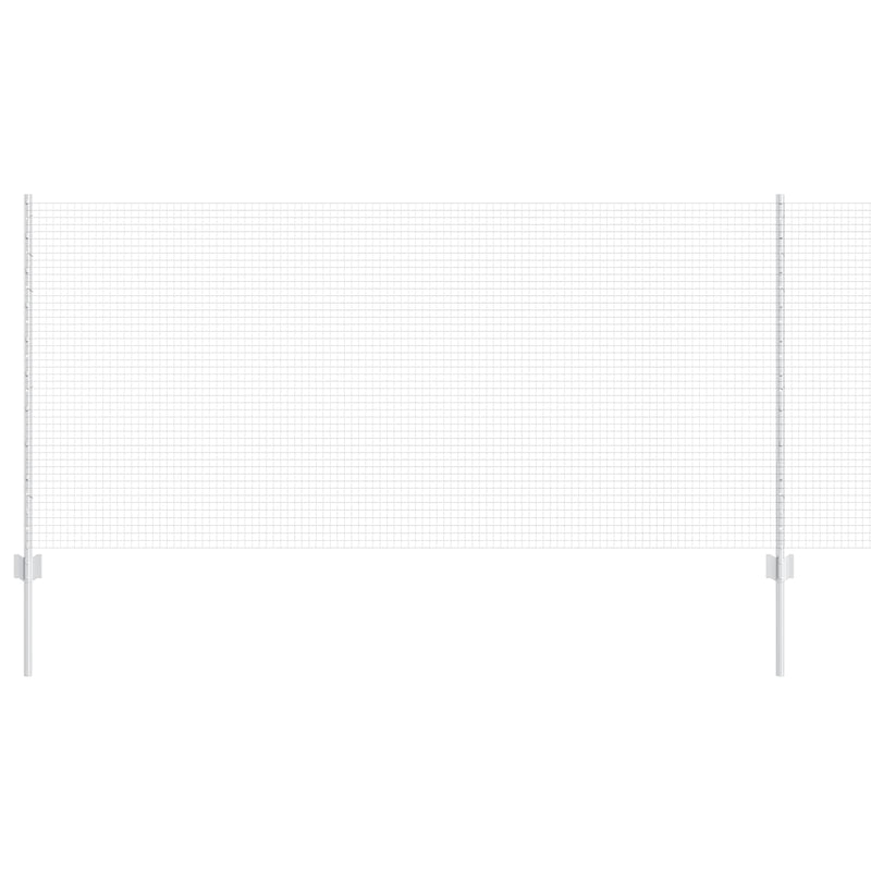 vidaXL Kerítés és Oszlop Ezüst 1 x 25 m Acél