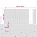 vidaXL Kerítés és Oszlop Ezüst 1 x 25 m Acél