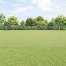 vidaXL Hegesztett drótkerítés oszlopokkal 25 x 1 m Horganyzott Acél