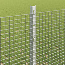 vidaXL Kültéri hegesztett drótkerítés oszlopokkal 25 x 1,2 m Ezüst