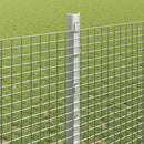 vidaXL Kerítés és Oszlop Ezüst 1,2 x 25 m Acél