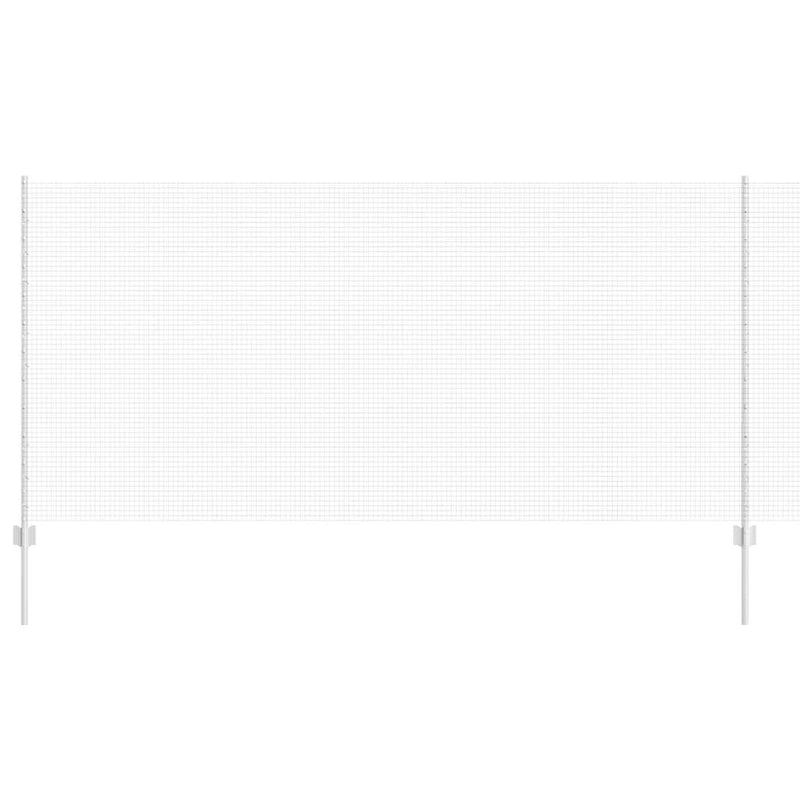 vidaXL Kerítés és Oszlop Ezüst 1,2 x 25 m Acél