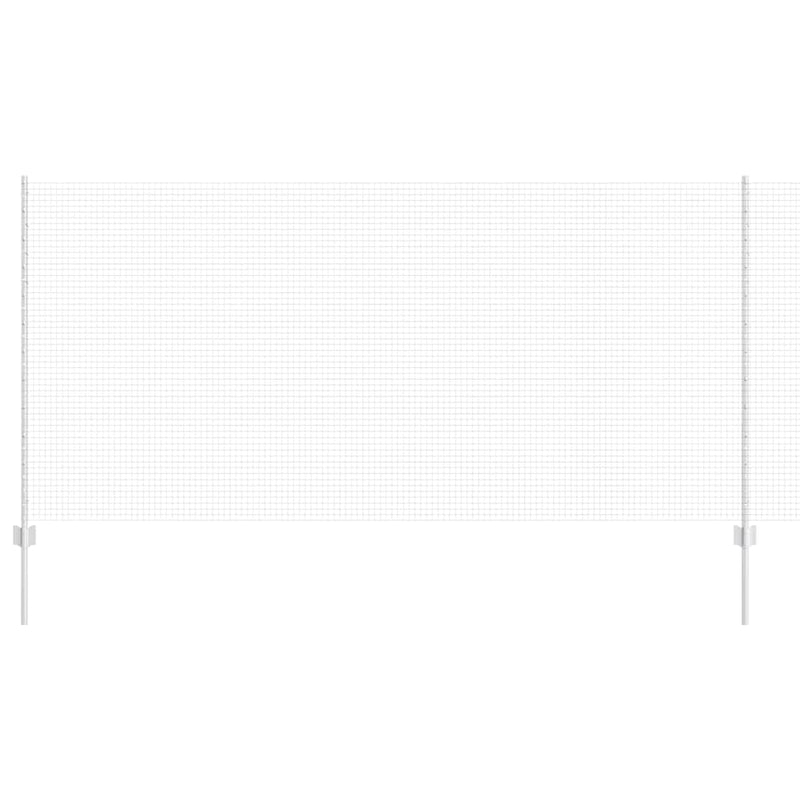 vidaXL Kerítés oszlopokkal Ezüst 1.2 x 25 m Acél