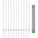 vidaXL Kerítés és Oszlop Ezüst 1,2 x 25 m Acél