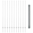 vidaXL Kerítés oszlopokkal Ezüst 1.5 x 25 m Acél