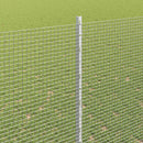 vidaXL Kerítés oszlopokkal Ezüst 1.6 x 25 m Acél