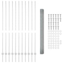 vidaXL Hegesztett drótkerítés poszttal 25 x 1,6 m (S x F)