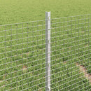 vidaXL Kerítés oszlopokkal Ezüst 0.4 x 50 m Acél