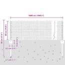 vidaXL Hegesztett drótkerítés poszttal 50 x 0,4 m (Sz x M)