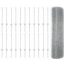 vidaXL Hegesztett drótkerítés poszttal 50 x 0,6 m (Sz x M)