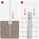 vidaXL Kerítés oszlopokkal Ezüst 0.8 x 50 m Acél