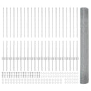 vidaXL Hegesztett drótkerítés poszttal 50 x 1 m (Sz x M)