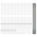 vidaXL Kerítés oszlopokkal Ezüst 1 x 50 m Acél