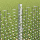 vidaXL Hegesztett drótkerítés oszlopokkal 50 x 1,2 m Horganyzott Acél