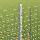 vidaXL Hegesztett drótkerítés oszlopokkal 50 x 1,2 m Horganyzott Acél