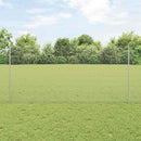 vidaXL Hegesztett drótkerítés oszlopokkal 50 x 1,2 m Horganyzott Acél