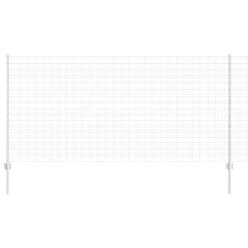 vidaXL Kerítés oszlopokkal Ezüst 1.2 x 50 m Acél