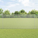 vidaXL Hegesztett drótkerítés oszlopokkal 50 x 1,4 m Horganyzott Acél