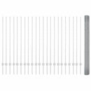 vidaXL Kerítés oszlopokkal Ezüst 1.4 x 50 m Acél