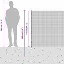 vidaXL Kerítés oszlopokkal Ezüst 1.4 x 50 m Acél