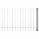 vidaXL Kerítés oszlopokkal Ezüst 1.5 x 50 m Acél