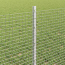 vidaXL Hegesztett drótkerítés oszlopokkal 100 x 0,6 m Horganyzott Acél