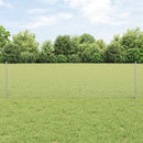 vidaXL Hegesztett drótkerítés oszlopokkal 100 x 0,6 m Horganyzott Acél