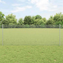 vidaXL Hegesztett drótkerítés oszlopokkal 100 x 0,8 m Horganyzott Acél