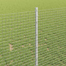 vidaXL Hegesztett drótkerítés oszlopokkal 100 x 1 m Horganyzott Acél