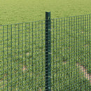 vidaXL Hegesztett drótkerítés oszlopokkal 10 x 0,4 m Zöld Háló