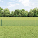 vidaXL Hegesztett drótkerítés oszlopokkal 10 x 0,4 m Zöld Háló