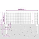 vidaXL Hegesztett drótkerítés poszttal 10 x 0,4 m (Sz x Mg)