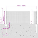 vidaXL Kerítés oszlopokkal Zöld 0.5 x 10 m Acél