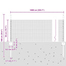 vidaXL Kerítés oszlopokkal Zöld 0.5 x 10 m Acél