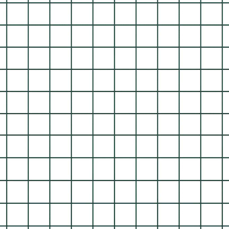 vidaXL Kerítés oszlopokkal Zöld 0.5 x 10 m Acél