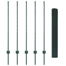 vidaXL Kerítés oszlopokkal Zöld 1.2 x 10 m Acél