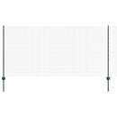 vidaXL Kerítés oszlopokkal Zöld 1.2 x 10 m Acél