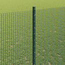 vidaXL Hegesztett drótkerítés oszlopokkal 10 x 1,4 m Zöld Háló