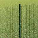 vidaXL Hegesztett drótkerítés oszlopokkal 10 x 1,4 m Zöld Háló