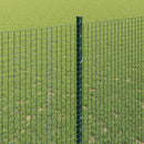 vidaXL Hegesztett drótkerítés oszlopokkal 10 x 1,6 m Zöld Háló