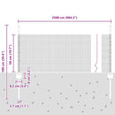 vidaXL Kerítés oszlopokkal Zöld 0.5 x 25 m Acél