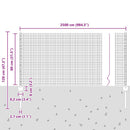 vidaXL Hegesztett drótkerítés poszttal 25 x 0,8 m (Sz x M)