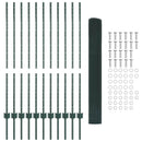 vidaXL Kerítés oszlopokkal Zöld 1.2 x 25 m Acél