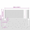 vidaXL Kerítés oszlopokkal Zöld 0.4 x 50 m Acél