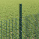 vidaXL Hegesztett drótkerítés oszlopokkal 50 x 0,5 m Zöld Háló
