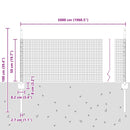 vidaXL Kerítés oszlopokkal Zöld 0.5 x 50 m Acél