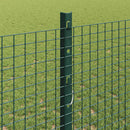 vidaXL Hegesztett drótkerítés oszlopokkal 50 x 1,2 m Zöld Háló