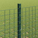 vidaXL Kerítés oszlopokkal Zöld 1.2 x 50 m Acél